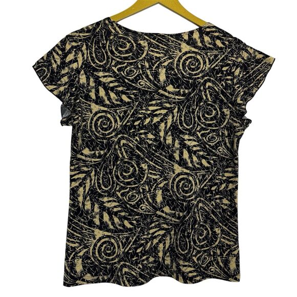 Vintage JKLA Fairy Grunge Babydoll Top Size L Brown Lace Trim Whimsigoth Y2K - Picture 2 of 6